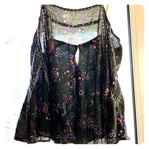 Free People tank with adjustable straps